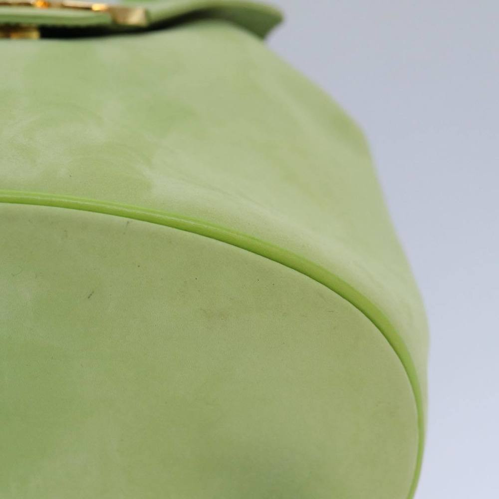 Salvatore Ferragamo Gancini Backpack Leather Green Auth yk14012 - Picture 15 of 16